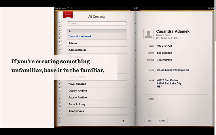 Apple Address Book app