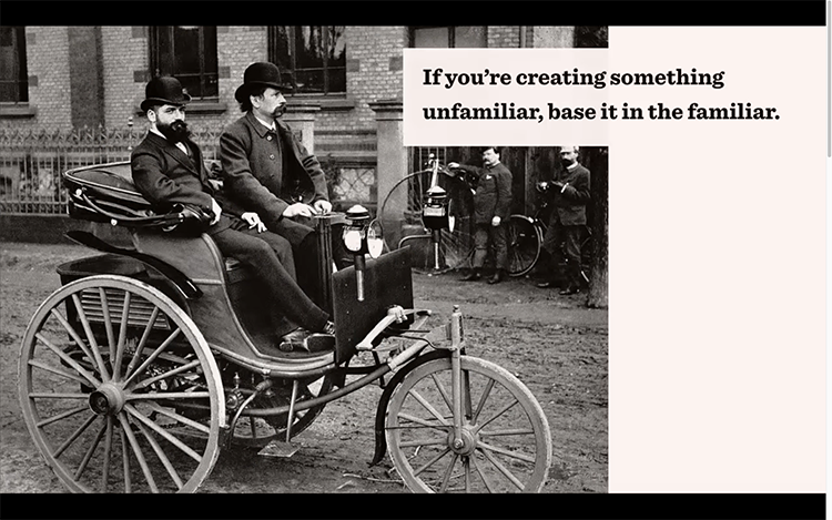 One of the first cars
